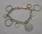 Zilveren Fossil armband met bedels nr.1277, Verzenden, Zo goed als nieuw, Met bedels of kralen, Zilver