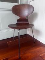 Mier Ant Jacobsen Hansen vintage design stoeltje 1950, Huis en Inrichting, Stoelen, Ophalen, Gebruikt, Bruin, Design
