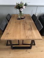 tafel met stoelen, Huis en Inrichting, Tafels | Eettafels, Ophalen, Gebruikt, 50 tot 100 cm, 150 tot 200 cm