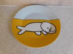 Bord 19,5 cm. Zeehond Kees de Waal Texxxel, Ophalen of Verzenden, Bord(en), Overige stijlen, Glas