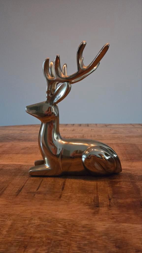 Gouden Hert Liggend, Diversen, Kerst, Nieuw, Ophalen of Verzenden