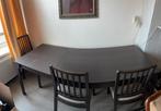 IKEA Eettafel uitschuifbaar + 4 stoelen gratis!, Ophalen, Overige materialen, Gebruikt, 50 tot 100 cm