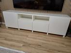 Ikea tv meubel 240 breed met glasplaat, Huis en Inrichting, Kasten | Televisiemeubels, Ophalen, Zo goed als nieuw, 200 cm of meer