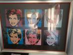 A Warhol Diane 81cm x 111 cm in lijst achter glas, Ophalen