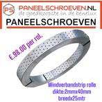 Gaatjesband dikte:1.0mmx25mm breedx25mtr.lengte, Ophalen of Verzenden