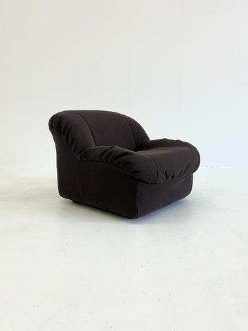 Vintag Caprice Fauteuils donkbruin door Henning Korch Swan beschikbaar voor biedingen