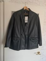 Leren oversized blazer van Zara maat M, Nieuw, Zara, Jasje, Maat 38/40 (M)