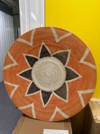 Lilly wandspiegel - Ø90 cm - Rotan - Jaren 70 Geïnspireerd, Huis en Inrichting, Woonaccessoires | Wanddecoraties, Ophalen, Nieuw