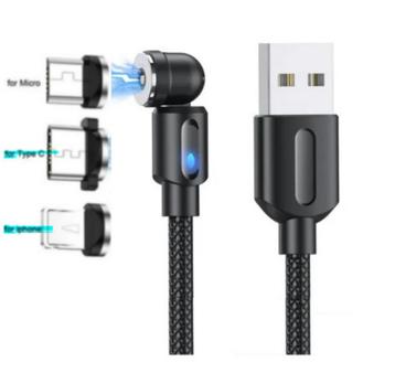 540⁰ Magnetische Oplaad Kabel voor IOS, USB-C of USB-Micro - beschikbaar voor biedingen