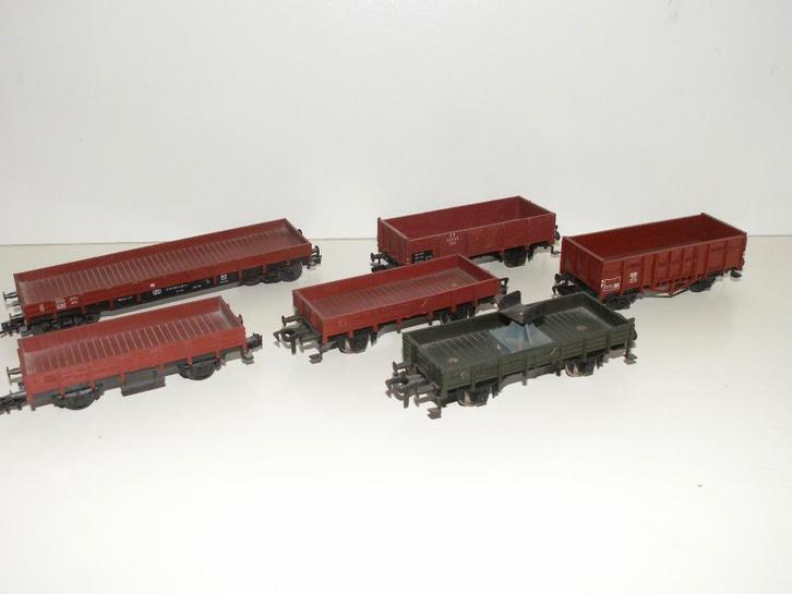 Fleischmann 6 stuks bak wagons, Hobby en Vrije tijd, Modeltreinen | H0, Gebruikt, Wagon, Gelijkstroom, Fleischmann, Ophalen of Verzenden
