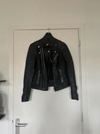 Leather biker jacket Goosecraft, Kleding | Dames, Jassen | Zomer, Ophalen of Verzenden, Zo goed als nieuw, Maat 38/40 (M), Zwart