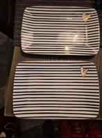 Riviera Maison Dots and Stripes heart dinerborden, Nieuw, Ophalen of Verzenden, Bord(en), Overige stijlen