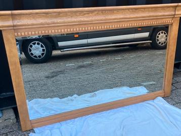 Grote licht eiken spiegel beschikbaar voor biedingen