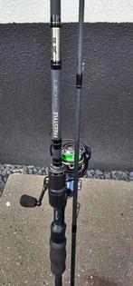 Spro freestyle/mitchell  baars/snoekbaars set, Watersport en Boten, Hengelsport | Roofvissen, Ophalen, Gebruikt, Molen
