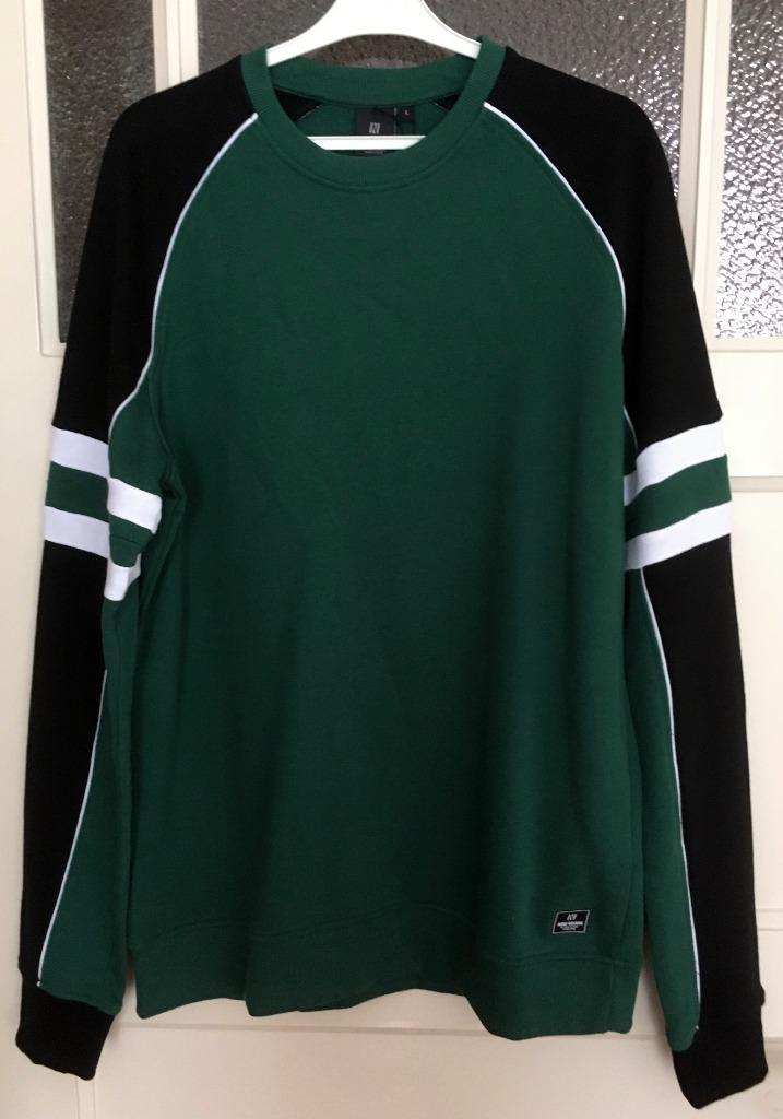 Mooie heren trui van Non Grada, L, 100% katoen, NIEUW, Kleding | Heren, Truien en Vesten, Nieuw, Maat 52/54 (L), Groen, Ophalen of Verzenden