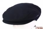 Platte pet Wigens zwart wol met oorwarmers 55 = S - XS nieuw, 55 cm (S, 6⅞ inch) of minder, Ophalen of Verzenden, Pet, Nieuw