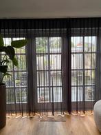 Glasgordijnen zwart, Huis en Inrichting, Ophalen, 200 cm of meer, Zwart, Zo goed als nieuw