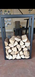 Stalen Brandhoutrek | Stalen houtrek | Brandhout rek | nieuw, Minder dan 3 m³, Blokken, Ophalen, Overige houtsoorten