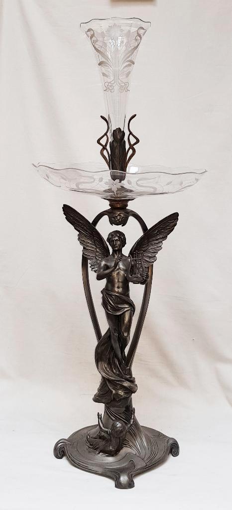 Art Nouveau Tafelmiddenstuk - Orpheus - WMF., Antiek en Kunst, Antiek | Servies los, Ophalen of Verzenden