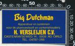 Sticker: Big Dutchman - Apparatuur en systemen voor de pluim, Verzamelen, Stickers, Overige typen, Ophalen of Verzenden, Zo goed als nieuw