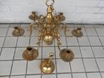 Antieke bronzen  kaarsenkroon  voor 6 kaarsen Anno 1900, Ophalen, Brons