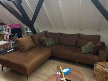 Bruine Hoekbank met Lounge beschikbaar voor biedingen