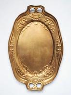 Art Nouveau 20s koper messing schaal kerst vintage antiek, Antiek en Kunst, Ophalen, Koper