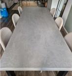 Betonlook eettafel, Huis en Inrichting, Tafels | Eettafels, Ophalen, 200 cm of meer, 50 tot 100 cm, Zo goed als nieuw
