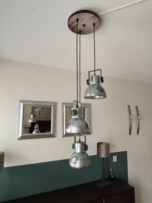 Als nieuw! Eglo Barnstaple hanglamp industrieel!, Huis en Inrichting, Lampen | Hanglampen, Zo goed als nieuw, 75 cm of meer, Hout