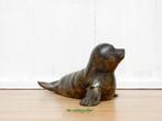 248*Bronzen zeehond (Boven €75 geen verzendkosten), Tuin en Terras, Tuinbeelden, Nieuw, Overige materialen, Ophalen of Verzenden