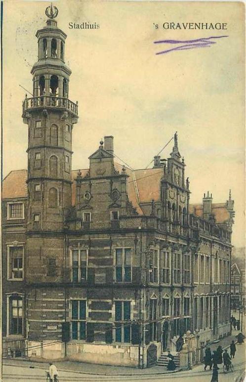(377-458-005) Den Haag Stadhuis, Verzamelen, Ansichtkaarten | Nederland, Zuid-Holland, Verzenden