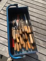 Gereedschapskist + vijlen, Doe-het-zelf en Verbouw, Gereedschap | Handgereedschap, Ophalen of Verzenden, Gebruikt