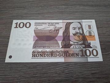 Bijna UNC biljet 100 gulden De Ruyter, 1970 beschikbaar voor biedingen
