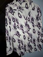 Maicazz travelstof blouse wit aubergine draagmaat 42, Kleding | Dames, Wit, Maat 42/44 (L), Ophalen of Verzenden, Maicazz