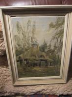 Mooi schilderijtje v Vakantieh "" De Dinkel "" te Leersum, Antiek en Kunst, Ophalen of Verzenden