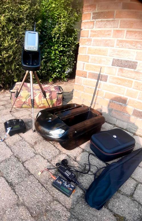 RT4 Voerboot met dieptemeter Toslon TF640+GPS, Watersport en Boten, Hengelsport | Karpervissen, Gebruikt, Overige typen, Ophalen