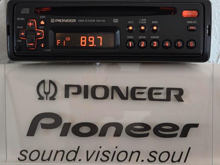 Pioneer  DEH-415 youngtimer radio., Auto diversen, Autoradio's, Zo goed als nieuw, Ophalen of Verzenden