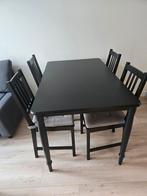 Ikea Danderyd eettafel en Stefan stoelen, Huis en Inrichting, Complete eetkamers, Ophalen, Zo goed als nieuw, 4 tot 6 stoelen