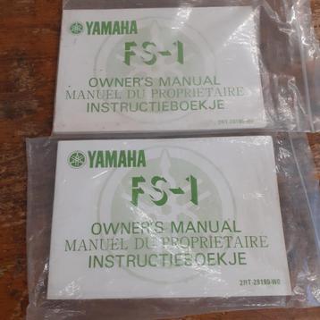 Yamaha FS1 Instructieboekje beschikbaar voor biedingen