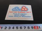 sticker Hart van Brabant 1977 Beekse Bergen Tilburg Hilvare*, Verzamelen, Stickers, Ophalen, Zo goed als nieuw, Bedrijf of Vereniging