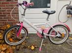 Btwin meisjesfiets 16 inch –mét zijwieltjes & poppenstoeltje, Ophalen, Gebruikt, Handrem, Btwin