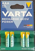 VARTA Ready2use Akku Micro AAA 800mAh 4 Pack, Ophalen of Verzenden, Nieuw, Oplaadbaar