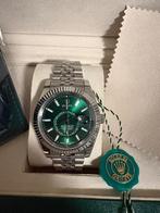 Rolex Sky-Dweller – Groene wijzerplaat – Jubilee band, Sieraden, Tassen en Uiterlijk, Ophalen of Verzenden, Staal, Polshorloge