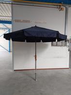 Grote horeca parasol aluminium blauw +/- 300 cm, Nieuw, Waterdicht, Stokparasol, 2 tot 3 meter
