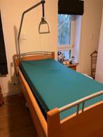 Senioren hoor-laag bed elektrisch verstelbaar, Ophalen, Eenpersoons, Beige, 120 cm