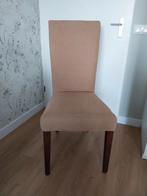 4 Beige/Bruine Eetkamerstoelen, Huis en Inrichting, Hout, Bruin, Ophalen of Verzenden, Zo goed als nieuw