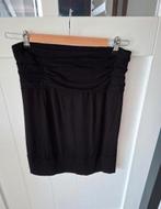 Zwarte Kokerrok rok stretchrok zwart Chia Rico 42 L, Zwart, Ophalen of Verzenden, Zo goed als nieuw, Boven de knie