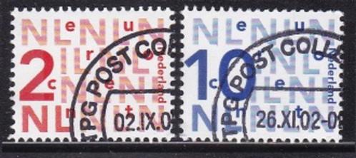 2553 - Nederland nvph 2034/2035 gestempeld , Bijplakwaarde i, Postzegels en Munten, Postzegels | Nederland, Gestempeld, Na 1940