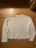 Grijs truitje ribbelstof h&m mt 12/14jr, Kinderen en Baby's, Kinderkleding | Maat 158, Gebruikt, Meisje, Trui of Vest, H&M