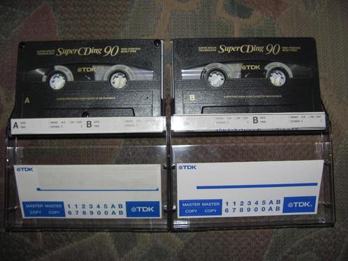 4 fraaie TDK Super CDing 90 high position type II chrome, Cd's en Dvd's, Cassettebandjes, Zo goed als nieuw, Voorbespeeld, Overige genres